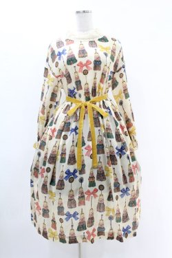 画像1: Jane Marple / Little tassel dollsレースカラードレス  アイボリー H-25-05-10-1019-JM-OP-KB-ZH