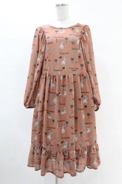 画像1: Jane Marple / The nursery Aliceドレス  ブラウン H-25-05-10-1020-JM-OP-KB-ZH