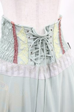 画像4: Ozz oneste / 枝垂れ桜切替ロングスカート  ミント H-25-05-10-1024-OO-SK-KB-ZH