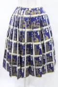 Jane Marple / Royal Stampのタックスカート  ネイビー H-25-05-10-006-JM-SK-KB-ZH