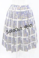 Jane Marple / Royal Stampのタックスカート  ネイビー H-25-05-10-006-JM-SK-KB-ZH