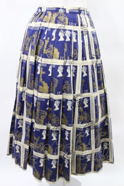 画像2: Jane Marple / Royal Stampのタックスカート  ネイビー H-25-05-10-006-JM-SK-KB-ZH