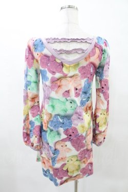 画像2: MILK / Love Bearワンピース  カラフル×ラベンダー H-25-05-10-011-ML-OP-KB-ZH