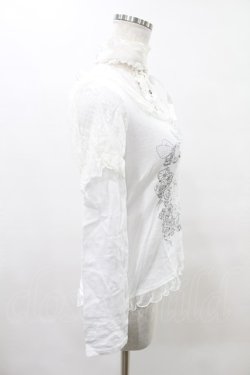画像2: FRILL / チョーカー風ホルターカットソー  白 H-25-05-10-012-HN-TO-KB-ZH
