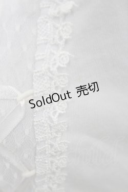 画像4: FRILL / 刺繍カットソーボレロ  白 H-25-05-10-013-HN-TO-KB-ZH