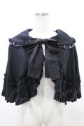 BPN / フリルカットソーケープ  黒 H-25-05-10-015-GO-JA-KB-ZH