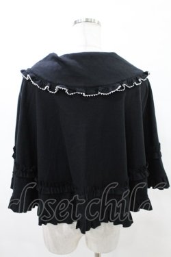 画像2: BPN / フリルカットソーケープ  黒 H-25-05-10-015-GO-JA-KB-ZH