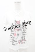 PEACE NOW / プリントパフカットソー  白 H-25-05-10-018-PU-TO-KB-ZH