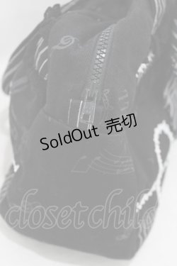 画像4: FRILL / プリントボストンバッグ  黒 H-25-05-10-021-HN-BG-KB-ZH