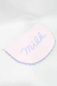 MILK / ラウンドポーチ  ピンク H-25-05-10-022-ML-ZA-KB-ZH