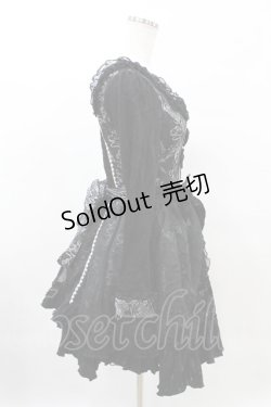 画像2: FRILL / ラビットフリルリボンワンピース  ブラック H-25-05-10-002-HN-OP-KB-ZH