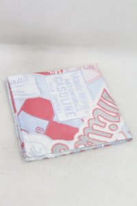 MILK / Patch girlスカーフ  サックスベース×ビビットピンク H-25-05-10-027-ML-ZA-KB-ZH