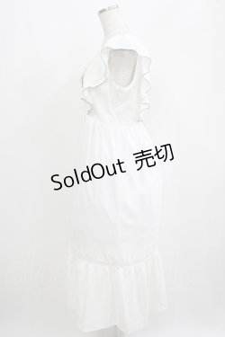 画像2: Fi.n.t / アートフラワー刺繍ショルダーフリルワンピース Free OFF WHITE H-25-05-12-027-CA-OP-NS-ZH