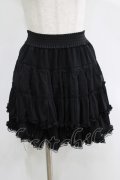 axes femme / シフォンスカート M ブラック H-25-05-12-030-AX-SK-NS-ZH