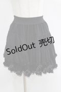 axes femme / シフォンスカート M ブラック H-25-05-12-030-AX-SK-NS-ZH