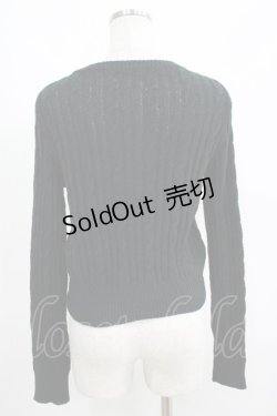 画像3: Ank Rouge / ニットカーディガン M ブラック H-25-05-12-033-CA-TO-NS-ZH