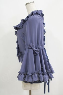 画像2: metamorphose / フリル姫袖ボレロ サイズ1 ブルーグレー H-25-05-12-036-ME-TO-NS-ZH