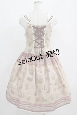 画像3: ALICE and the PIRATES / Little dreaming sailor〜屋根裏部屋のちいさな冒険〜柄ジャンパースカートI Free ボルドー H-25-05-12-004-PA-OP-NS-ZH