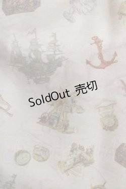 画像4: ALICE and the PIRATES / Little dreaming sailor〜屋根裏部屋のちいさな冒険〜柄ジャンパースカートI Free ボルドー H-25-05-12-004-PA-OP-NS-ZH