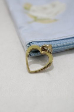 画像3: JESUS DIAMANTE / ディアマンテトラベルポーチ  グランヴィルローズ柄サックス H-25-05-12-046-JE-ZA-NS-ZH