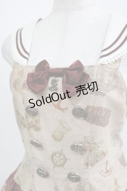 画像5: ALICE and the PIRATES / Little dreaming sailor〜屋根裏部屋のちいさな冒険〜柄ジャンパースカートI Free ボルドー H-25-05-12-004-PA-OP-NS-ZH