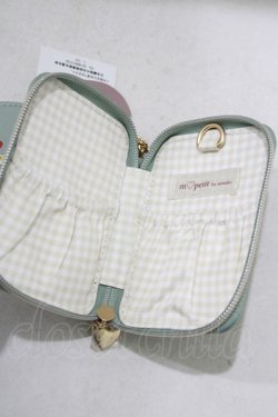 画像2: m petit by misako / AMハートミラーツキポーチ  グリーン H-25-05-12-050-LO-ZA-NS-ZH