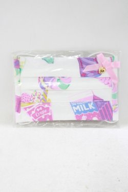画像1: Angelic Pretty / Fancy Candyマスクカバー  シロ H-25-05-12-053-AP-ZA-NS-ZH