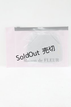 画像1: Maison de FLEUR / オリジナルマスク  グレー H-25-05-12-055-LO-ZA-NS-ZH