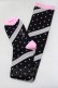 画像1: Angelic Pretty / マシュマロボーダーオーバーニー  ブラック H-25-05-12-058-AP-ZA-NS-ZH (1)