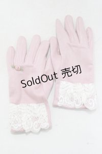 m petit by misako / NINA’S コラボ手袋  ピンク H-25-05-12-063-LO-ZA-NS-ZH