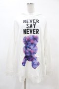 MILKBOY / NEVER SAY NEVER HOODIE  ホワイト H-25-05-12-1030-MB-TO-KB-ZH