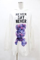 MILKBOY / NEVER SAY NEVER HOODIE  ホワイト H-25-05-12-1030-MB-TO-KB-ZH
