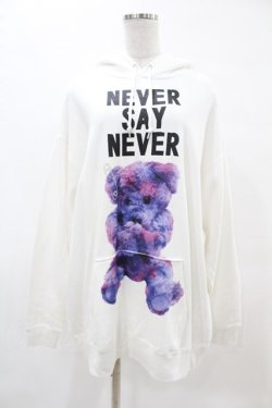 画像1: MILKBOY / NEVER SAY NEVER HOODIE  ホワイト H-25-05-12-1030-MB-TO-KB-ZH