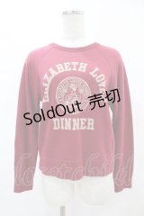 Jane Marple / Queen's tableトレーナー M レッド H-25-05-12-1032-JM-TO-KB-ZT104
