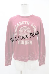 Jane Marple / Queen's tableトレーナー M レッド H-25-05-12-1032-JM-TO-KB-ZT104