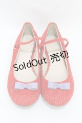 あしながおじさん / リボンストラップシューズ 23.0 赤 H-25-05-12-1004-PU-SH-KB-ZH