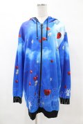 NieR Clothing / バルーンZIPパーカー  ブルー H-25-05-12-1036-PU-TO-KB-ZH