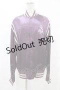 HYSTERIC GLAMOUR /ACK CAT BONEブルゾン  パープル H-25-05-12-1037-PU-JA-KB-ZT100