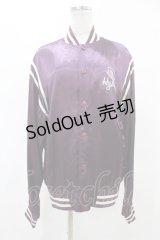 HYSTERIC GLAMOUR /ACK CAT BONEブルゾン  パープル H-25-05-12-1037-PU-JA-KB-ZT100