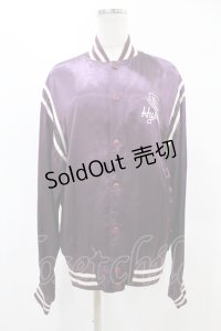 HYSTERIC GLAMOUR /ACK CAT BONEブルゾン  パープル H-25-05-12-1037-PU-JA-KB-ZT100