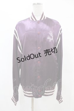 画像1: HYSTERIC GLAMOUR /ACK CAT BONEブルゾン  パープル H-25-05-12-1037-PU-JA-KB-ZH