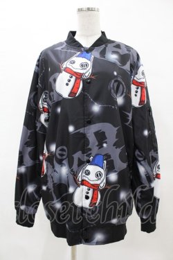 画像1: NieR Clothing / 雪だるまジャケット  黒 H-25-05-12-1038-PU-JA-KB-ZH