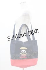 Candy Stripper / PEPE BURGER CANVAS TOTE BAGS  ネイビー H-25-05-12-1008-PU-BG-KB-ZH