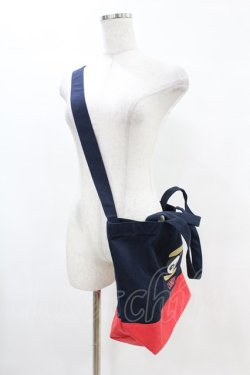画像2: Candy Stripper / PEPE BURGER CANVAS TOTE BAGS  ネイビー H-25-05-12-1008-PU-BG-KB-ZH