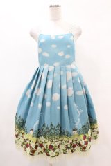 Emily Temple cute / Sheep Dreamキャミワンピース  サックス H-25-05-12-1016-ET-OP-KB-ZH
