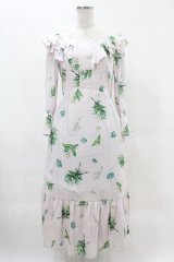 MILK / Lily bell long Dress  ベビーピンク H-25-05-12-1019-ML-OP-KB-ZH
