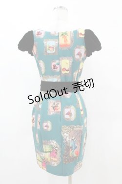 画像2: pays des fees  / キメラベルベットワンピース  グリーン H-25-05-12-1025-PU-OP-NS-ZH
