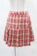 画像1: Candy Stripper / CHECK PLEATS MINI SKIRT M レッド H-25-05-12-1027-PU-SK-KB-ZH (1)