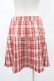 画像2: Candy Stripper / CHECK PLEATS MINI SKIRT M レッド H-25-05-12-1027-PU-SK-KB-ZH (2)