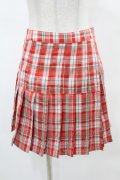 Candy Stripper / CHECK PLEATS MINI SKIRT S  H-25-05-12-1028-PU-SK-KB-ZH